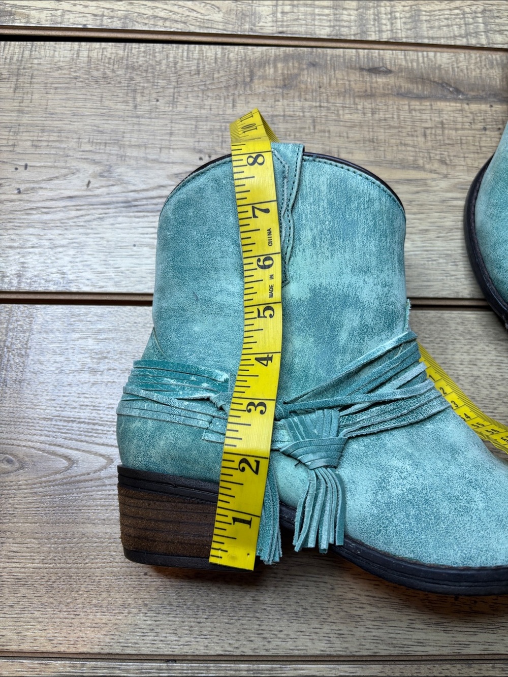 Women's Laredo Kyra Turquoise Round Toe Ankle Boots Size 8.5 - Picture 9 of 9